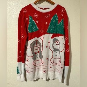 🎄 Ugly Christmas Snowman Sweater XXL | Festive Winter Holiday Knit